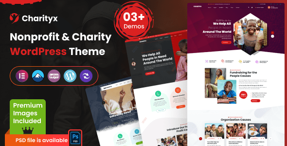 Charityx – Charity and Nonprofit WordPress Theme